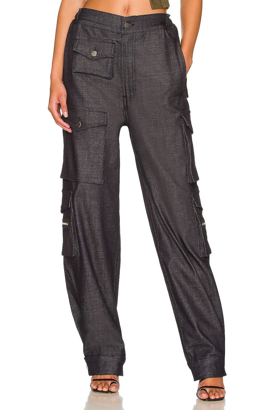 Eb Denim Structured Dark Indigo Utility Cargo Pants Size XXS